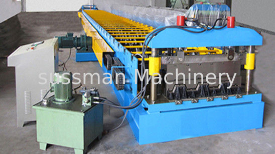 760 Effective Width 75 Height Floor Deck Roll Forming Machine Chain Drive Automatic PLC Control