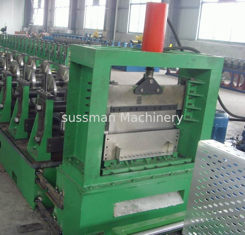 Galvanized Steel Cable Tray Roll Forming Machine Perforated Type 100-600mm