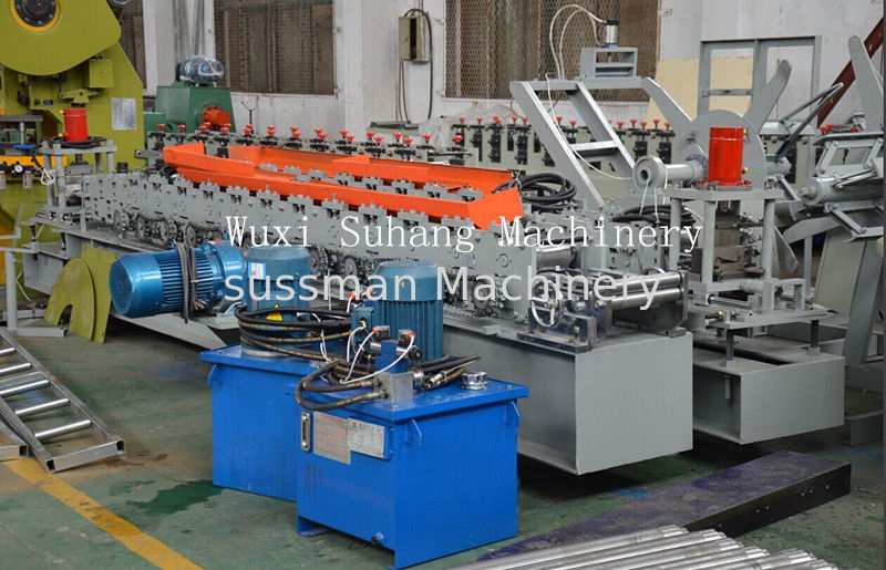 Automatic Shutter Door Roll Forming Machine 3 Phase GCr15 Roller