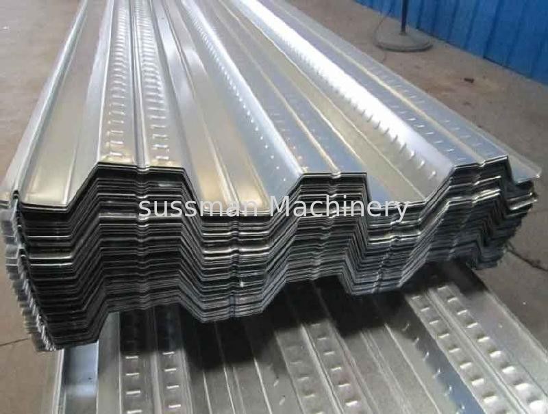 High Speed Galvanized Steel Floor Deck Roll Forming Machine Fully Automatic