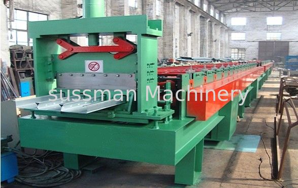 22KW Gearbox Drive Metal Deck Roll Forming Machine With 5T Manual Uncoiler