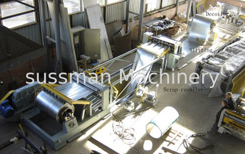 0 - 40 M / Min Steel Slitting Machine 12 Ton Coil Weight 480 - 520mm Coil I.D