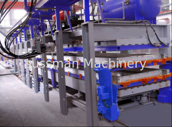 PLC Touch Screen Control Polyurethane Sandwich Panel Line For Color Steel Sheet