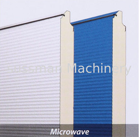 Light Weight Aluminum Sheet Continuous PU/EPS Sandwich Panel Production Line With 3-6m/min