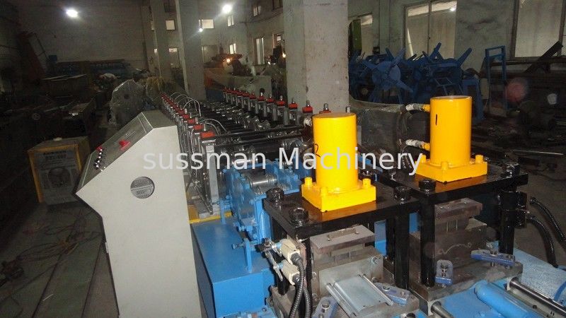 PLC Control System Metal Shutter Door Forming Machine With Hydraulic Cutting