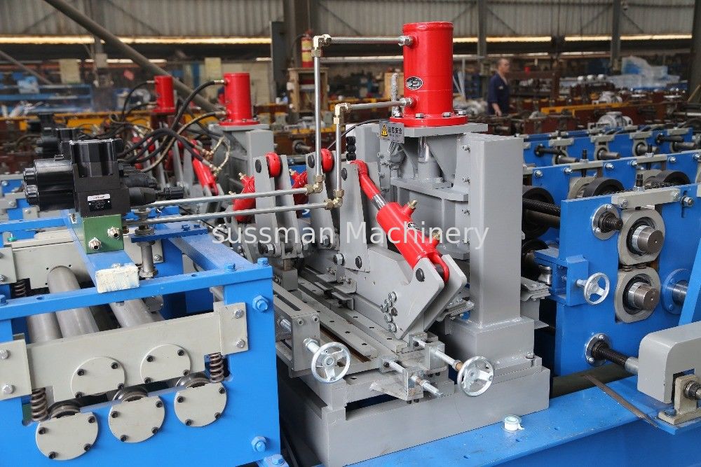 1.5mm-3mm Q195-235 Blue C Z Purlin Roll Forming Machine With 18 Forming Roller
