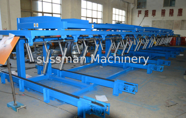 12 Meter Auto Stacker Galvanized Rolling Form Machine 19 Rolls 13331 × 1555 × 1485mm