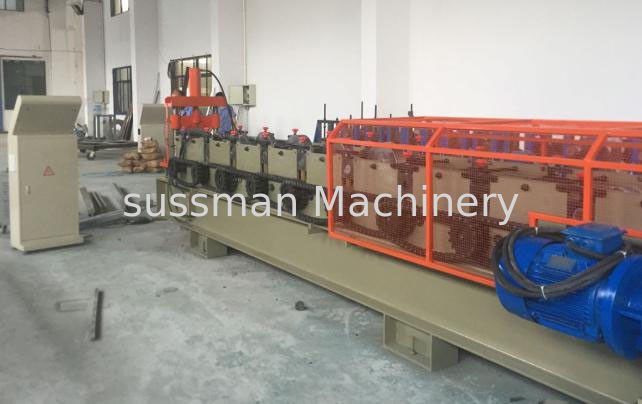 Ceiling Rail System Shutter Door Roll Forming Machine , Ceiling Batten Channel Metal Roofing Machine
