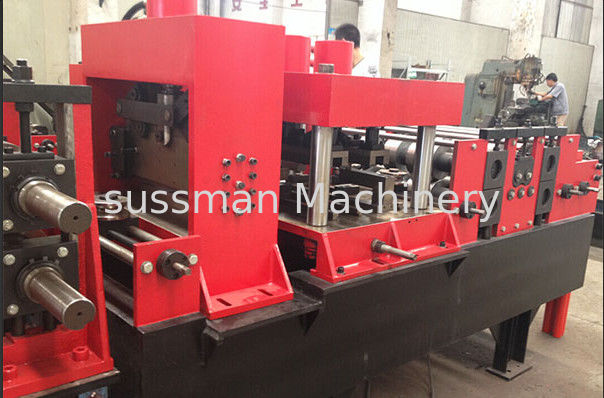 Customized CZ Purlin Roll Forming Machine Chain Drive For Metal Profiles