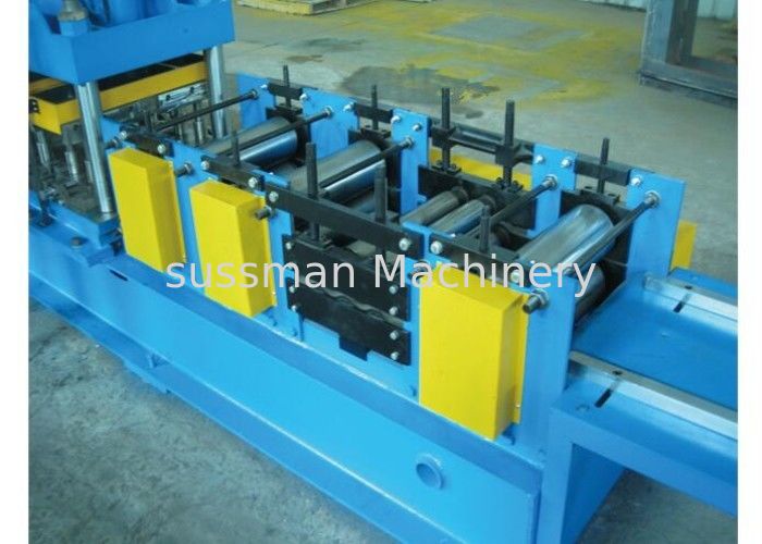 20 Steps Door Frame Roll Forming Machine , Cold Roll Forming Equipment With Hydraulic Cutting