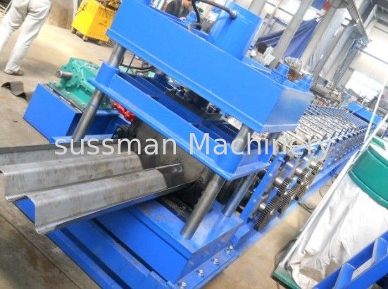 3 - 5 Mm Roller Thickness Guard Rail Roll Forming Machine With PLC Control System
