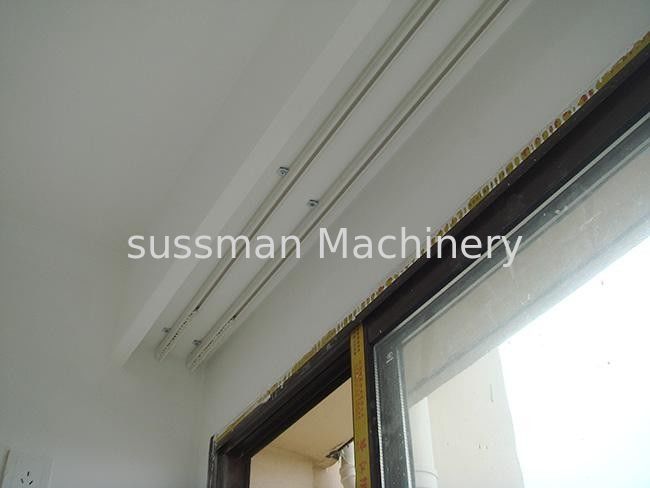 PPGI Window Curtain Rail Shutter Door Roll Forming Machine With Hydraulic Cutting