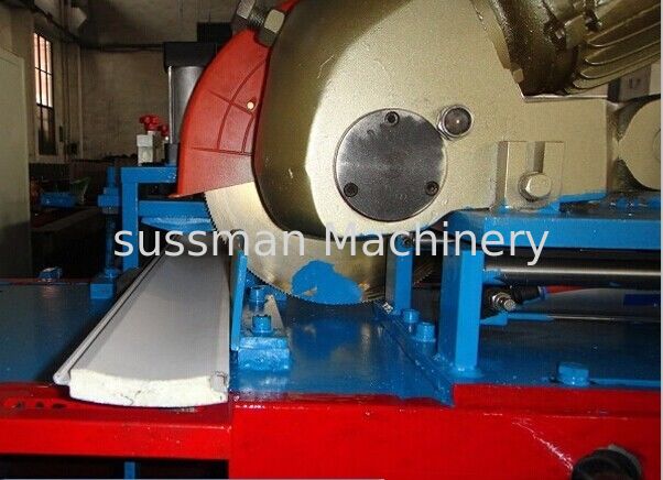 High Speed 0.27-0.4mm Aluminum PU Rolling Shutter Door Roll Forming Machine With Flying Saw Cutting
