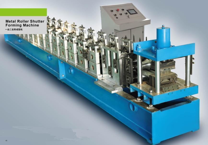 Australia Type Shutter Door Production 12 Stations Roll Forming Machine PLC Control System