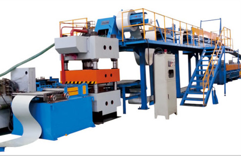 Automatic Stacker Double Belt Speed Polyurethane Sandwich Panel Manufacturing Line