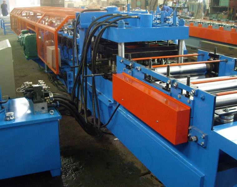 Fully Automatic Galvanized Steel CZ Purlin Cold Roll Forming Machine High Speed