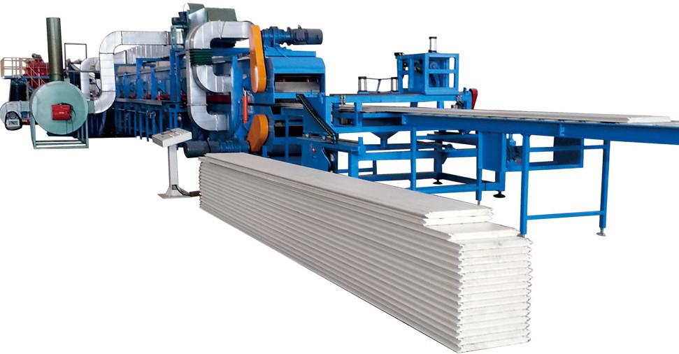 PLC Continuous PU Sandwich Panel Production Line Material Thickness 0.3 - 0.8mm