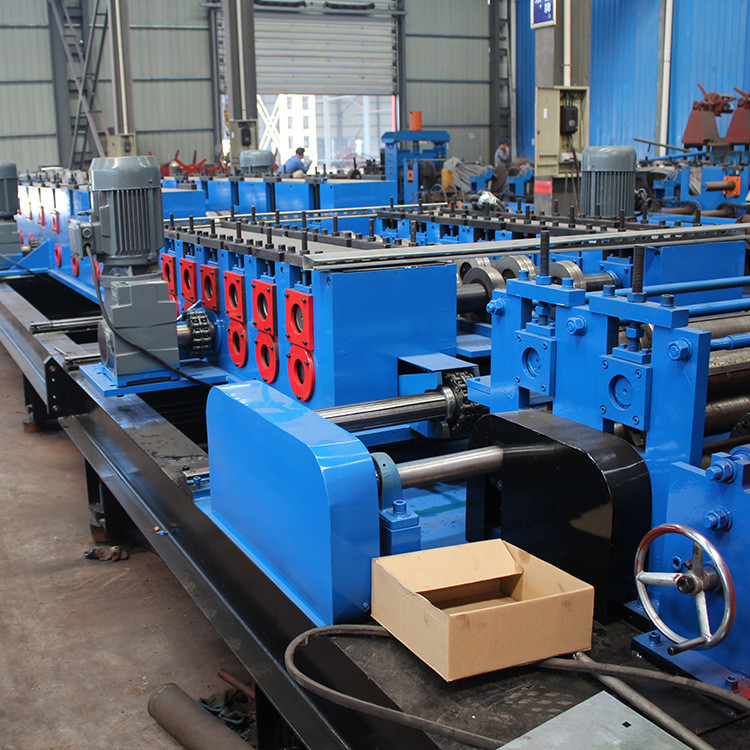 GI Stainless Steel Cladding Cable Tray Manufacturing Machine Double Chain Drive