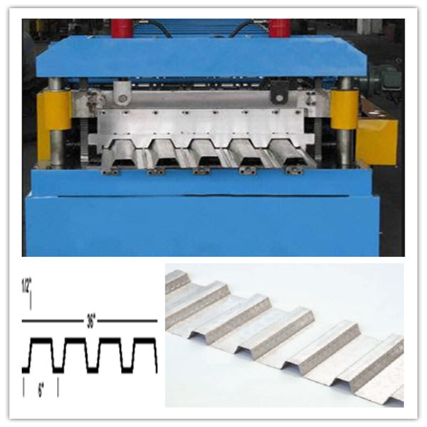 30KW Floor Deck Roll Forming Machine for Large Steel Structure Building Manufacturer Total 28 Stations