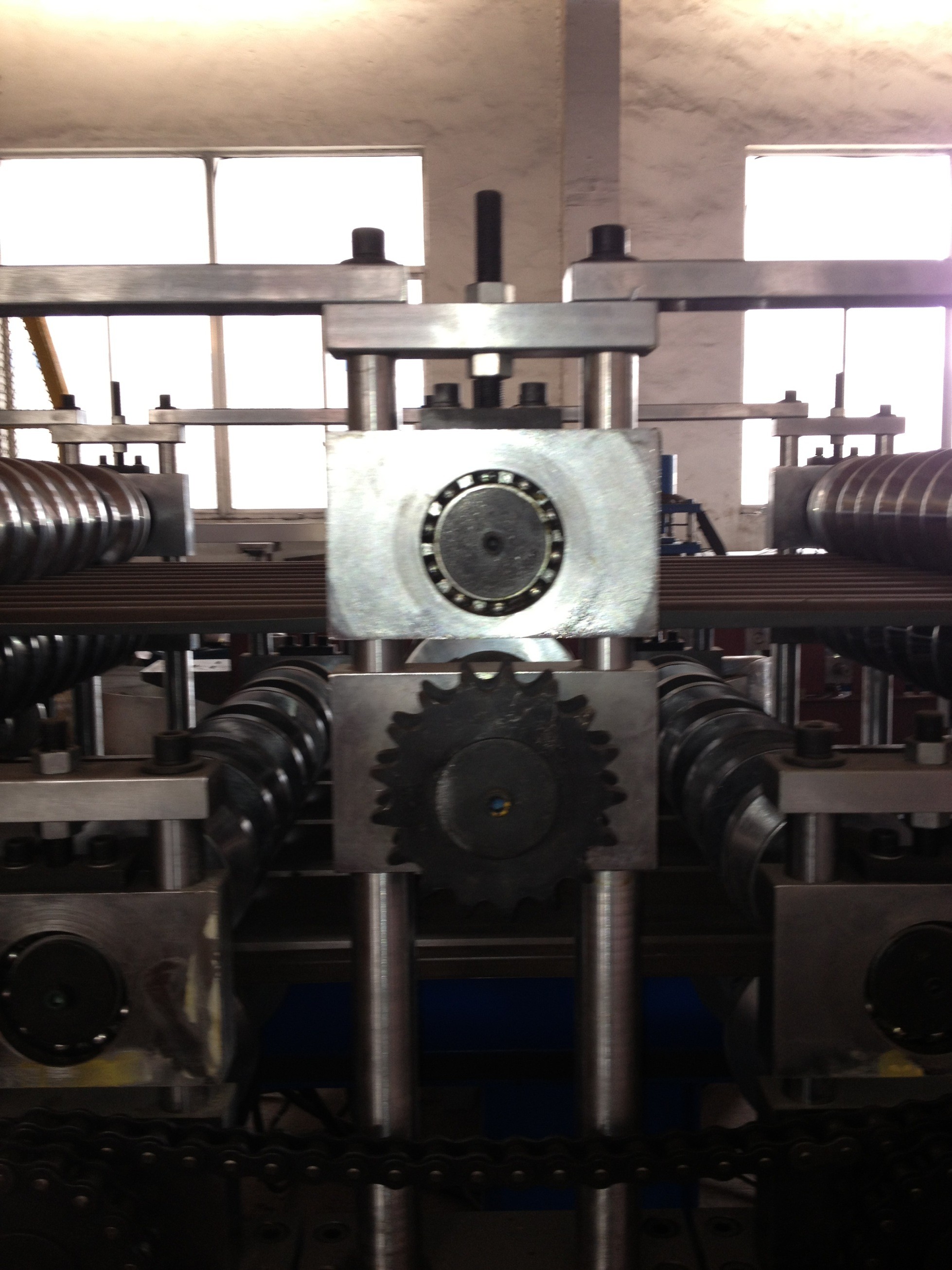 0.3 - 0.8mm  Colour Steel Double Layer Roll Forming Machine High Speed 15m/min Fully Automatic