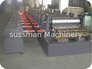 18 Stations Steel Silo Panel Roll Forming Machine 55Kw Hydraulic Power Customized PLC