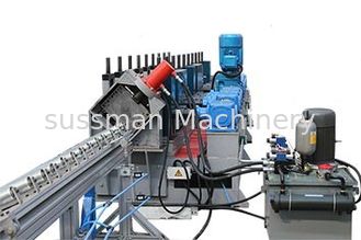 Galvanized Steel Vineyard Post Making Machine  Efficiency Roll Forming Machine Gearbox Drive