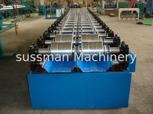 G.I Steel Roof Panel Roll Forming Eqipment , Standing Seam Metal Roofing Sheet Roll Forming Machine