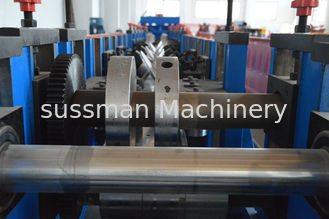 Color Galvanized Metal Building Steel CZ Purlin Roll Forming Machine C80- C300 Hydraulic Cutting