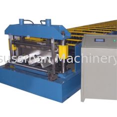 Galvanized Steel Floor Deck Roll Forming Machine Chain Drive With PLC Control