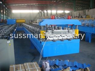 0.4mm-0.7mm Colour Steel  Automatic Roof Panel Roll Forming Machine  With Panasonic PLC Control