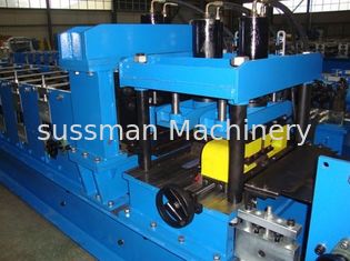 16 Stations C Z Purlin Roll Forming Machine With 11KW main Motor PLC Automatic Control