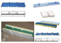 Surface Chrome Coated Roller PU Sandwich Panel Production Line 3 Kw Adjustable Width