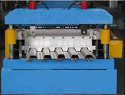 8T Floor Deck Roll Forming Machine 45# Steel With Quenching 60mm Shaft Chain Drive