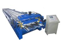 8T Floor Deck Roll Forming Machine 45# Steel With Quenching 60mm Shaft Chain Drive