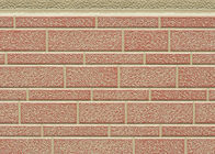 Decorative Insulated Pu Foam Sandwich Panel Brick Type Eco - Friendly