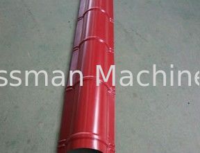 20 Roller Stations Roof Ridge Cap Roll Forming Machine Forming Speed 15m Per Minute