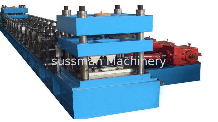 Two Waves 2mm-4mm Sheet Thickness Highway Guard Rail Roll Forming Machine With Line Speed 5 - 20m/min