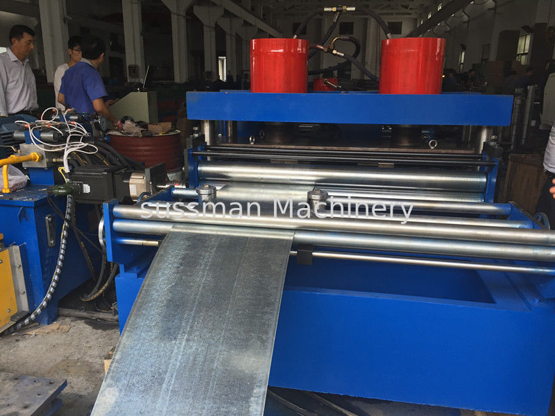 PLC Control Cable Tray Roller Making Machine With Single Chain Driving System