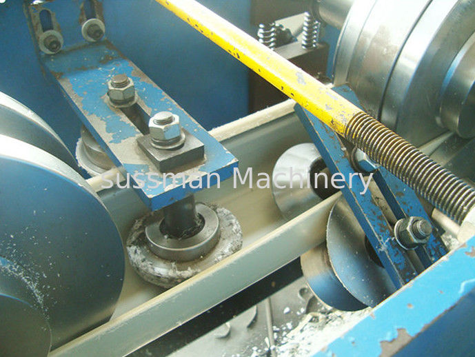 Color Coated Steel Galvanized Steel Ridge Cap Roll Forming Machine Two Output Tables