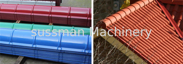 15m / Minute Roof Ridge Cap Roll Forming Machine Material Thickness 0.3 - 0.6mm