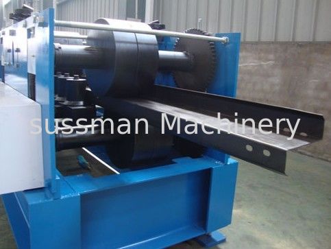4mm Thickness Galvanized Steel C Z Purlin Roll Forming Machine with Gearbox transmission 17 steps of forming