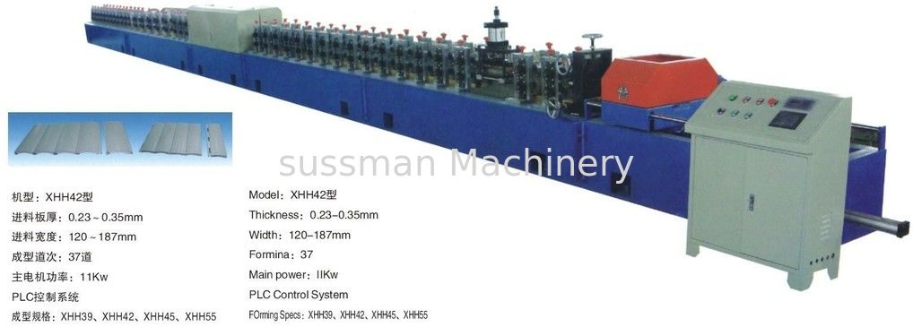 12 stations Shutter Door Roll Forming Machine 0.7-1.2mm customized color