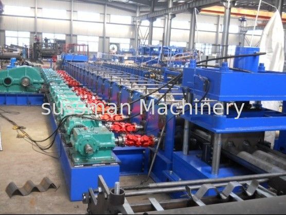 PLC Touch Screen Control Galvanized Color Sheet Roll Former Machine Gearbox Driving