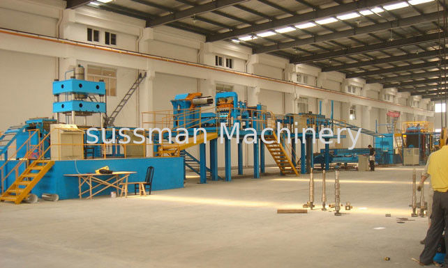 Light Weight Aluminum Sheet Continuous PU/EPS Sandwich Panel Production Line With 3-6m/min
