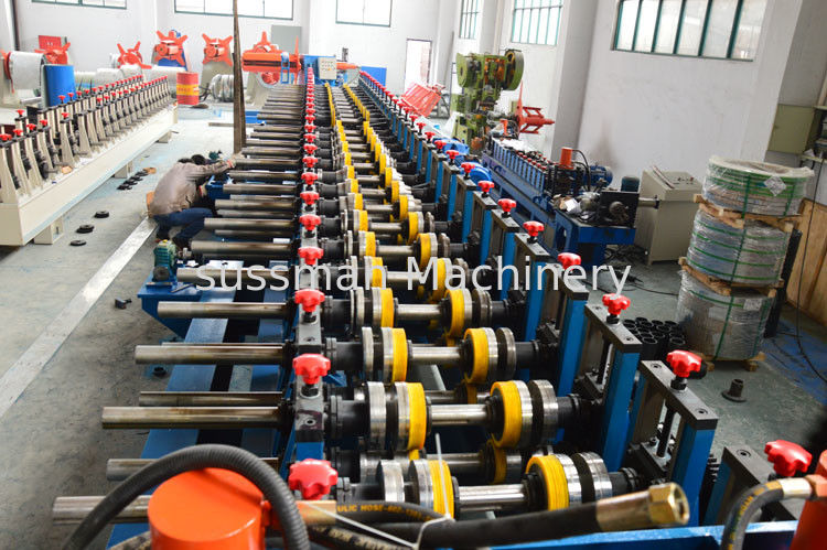 Automatic 22KW Light Duty Cable Tray Making Machine 5 Tons Hydraulic Decoiler