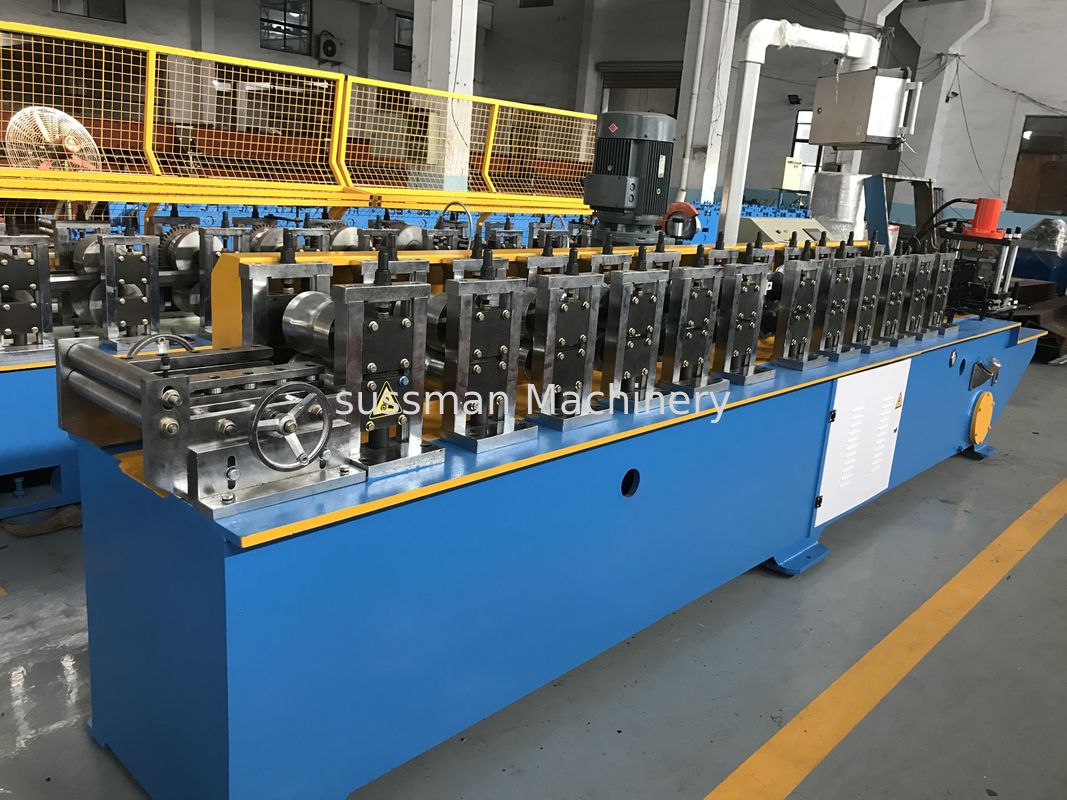 Metal Shutter Door 12 Stations Roll Forming Machine PLC Control System