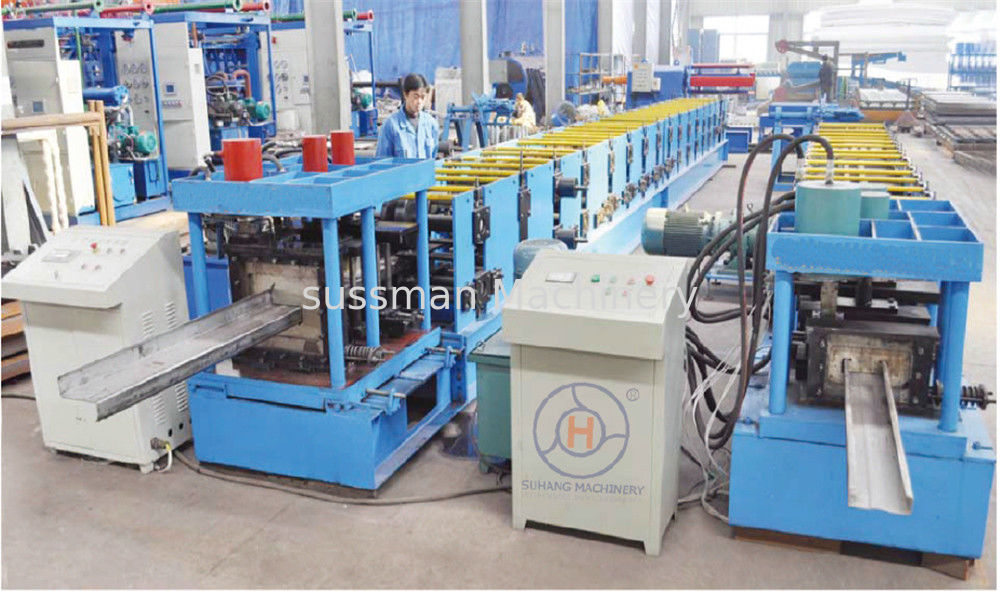 10m / Min Speed CZ Purlin Roll Forming Machine With PLC Industrial Computer
