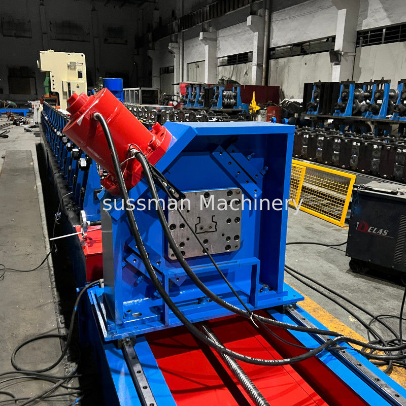 Post Setting Machine Thickness 1.2mm-2mm Galvanized Steel 76/102/127x70 Racking Upright Post ...