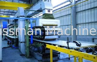 PU Formed Sectional Sandwich Panel Production Line Color Steel Sheet Roll Former