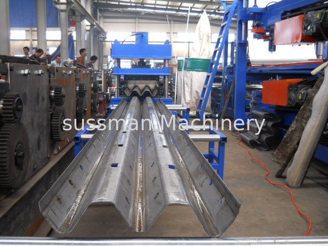 380V 3 Phase Three Wave Guardrail Roll Forming Machine for Highway Guardrail